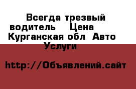 Всегда трезвый водитель. › Цена ­ 300 - Курганская обл. Авто » Услуги   